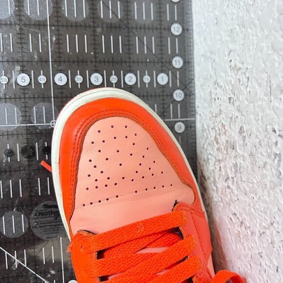 Nike Air Jordan 1 Low SE Women Sz 7 DM3379-600 Crimson Bliss Orange Rush Shoes - Picture 14 of 14